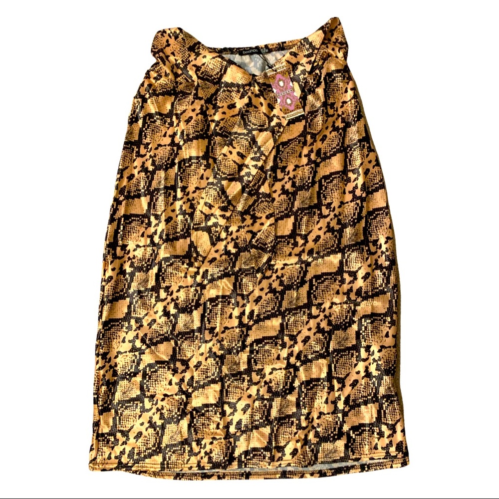 Brand New Satin Animal skirt